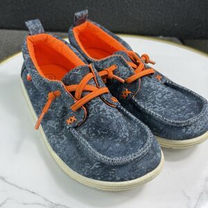 Cat & Jack Toddler Boys Size 10 Blue Bobby Slip On Boat Loafer Sneakers Shoes